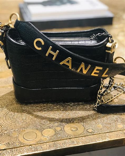 chanel gabrielle bag croc embossed|Chanel gabrielle purse bag.